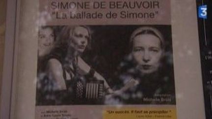 Simone de Beauvoir, l&#039;amante, dans &quot;La ballade de Simone&quot; au Petit Montparnasse
 (Culturebox)