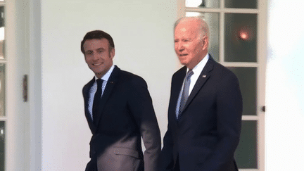 États-Unis : malgré les désaccords, Emmanuel Macron et Joe Biden affichent leur alliance