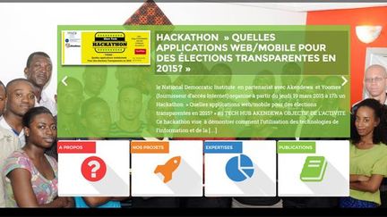 Le site de l'ONG ivoirienne Akendwa, qui développe des applications. (Capture d&#039;écran du site de l&#039;ONG ivoirienne Akendwa)