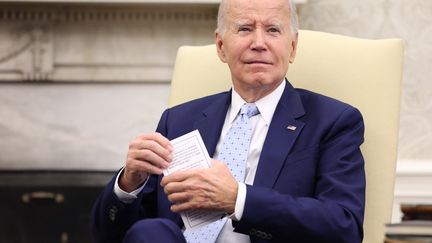 US President Joe Biden at the White House in Washington on October 5, 2023. (KEVIN DIETSCH / GETTY IMAGES NORTH AMERICA / AFP)