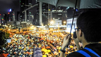 Le mouvement des parapluies à Hong Kong avait duré un peu plus de&nbsp;deux mois à l’automne 2014. (?QUENTIN TOP/WOSTOK PRESS / MAXPPP)