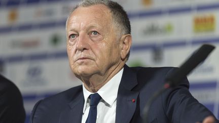 Jean-Michel Aulas, le 16 juin 2017, à Lyon. (ROMAIN LAFABREGUE / AFP)