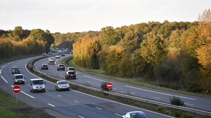 La RN137 où un automobiliste a été touché par le tir d'un chasseur samedi 30 octobre, entre Laillé et&nbsp;Orgères (Ille-et-Vilaine). (MAXPPP)