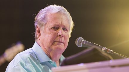 Brian Wilson, 75 ans, s'est remis à donner des concerts, ici au festival Jazz de Montreux, le 9 juillet dernier. (CYRIL ZINGARO / KEYSTONE)