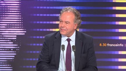 Luc Chatel, président de la plateforme automobile PFA, le 14 octobre 2024 sur franceinfo. (FRANCEINFO / RADIO FRANCE)