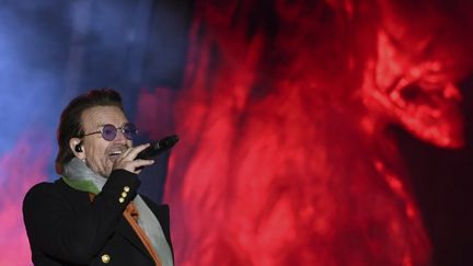 Le chanteur Bono au Trafalgar Square à Londres, 11 novembre 2017
 (Chris J Ratcliffe / AFP)