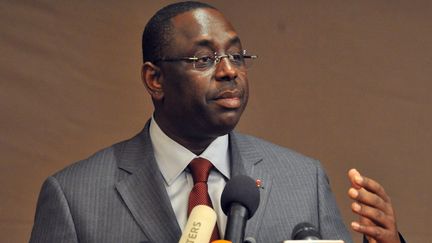 Macky Sall &agrave; Dakar (S&eacute;n&eacute;gal), le 29 f&eacute;vrier 2012. (ISSOUF SANOGO / AFP)