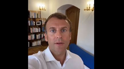 Capture écran du compte Instagram d'Emmanuel Macron, le 5 août 2021. (EMMANUEL MACRON)