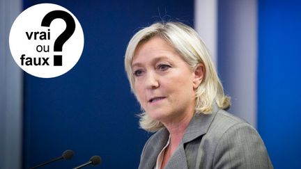 &nbsp; (D'après Marine Le Pen, le CAC40 se porte bien quand le chômage augmente © Maxppp)