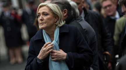 Marine Le Pen, à Paris, le 25 avril 2017. (JULIEN MATTIA / NURPHOTO / AFP)