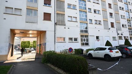 Le lieu de la fusillade à Villerupt (Meurthe-et-Moselle), le 14 mai 2023 (SEBASTIEN BOZON / AFP)