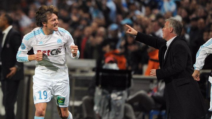 Gabriel Heinze sous le maillot de l'OM, le 20 mars 2011 lors d'un match face au Paris Saint-Germain. (GERARD JULIEN / AFP)