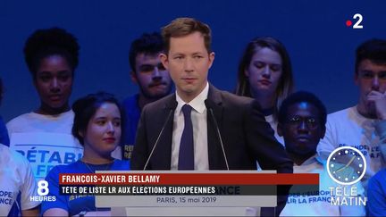 François-Xavier Bellamy, tête de liste LR. (France 2)