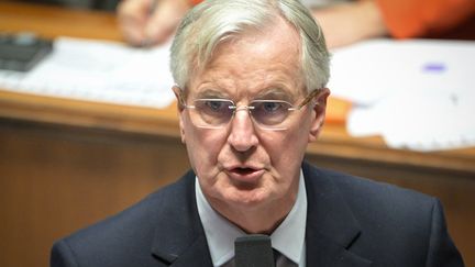 Le Premier ministre, Michel Barnier, le 26 novembre 2024, à l'Assemblée nationale. (BERTRAND GUAY / AFP)