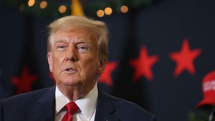 Donald Trump during a campaign rally in Waterloo, Iowa (United States), December 19, 2023. (SCOTT OLSON / GETTY IMAGES NORTH AMERICA / AFP)