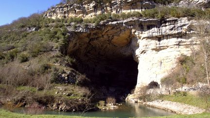 L'entrée de la grotte du Mas-d'Azil (Ariège)
 (PASCAL PAVANI / AFP)