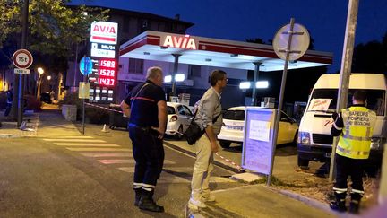 La station-service devant laquelle s'est déroulée une fusillade le 28 juillet 2019, à Ollioules (Var). (MAXPPP)