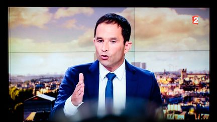 &nbsp; (Benoît Hamon hier soir sur France 2 © maxPPP)