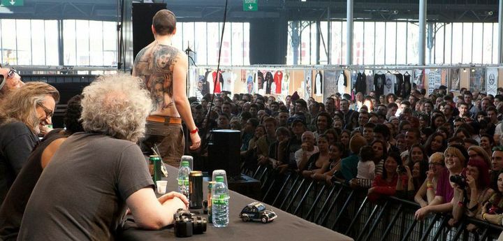 Jury et public au Mondial du Tatouage 2014.
 (Jean-Gabriel Aubert)