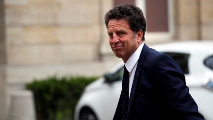 Le président du Medef,&nbsp;Geoffroy Roux de Bézieux, au ministère du Travail le 9 juin 2020 à Paris. (THOMAS COEX / AFP)