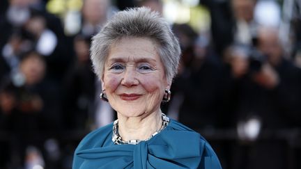 L'actrice Emmanuelle Riva arrive au Festival de Cannes pour une projection d'"Hiroshima mon amour", le 20 mai 2013 à Cannes.&nbsp; (VALERY HACHE / AFP)