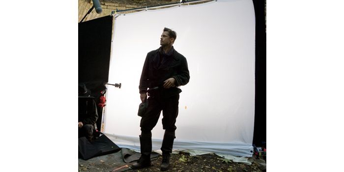 Brad Pitt, tournage de &quot;Inglourious Basterds&quot;, Quentin Tarantino
 (Francois Duhamel)