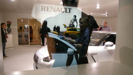 &nbsp; (Lors d'un précédent Mondial de l'auto. Renault a annoncé ce matin la création de 1.000 emplois en France © RADIOFRANCE/ Nathanaël Charbonnier)