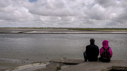 Un couple contemple la Baie de Somme. Photo d'illustration. (PHILIPPE HUGUEN / AFP)