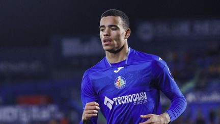 Mason Greenwood avec le maillot de Getafe en Coupe du Roi, le 16 janvier 2024. (DAX IMAGES / AFP)