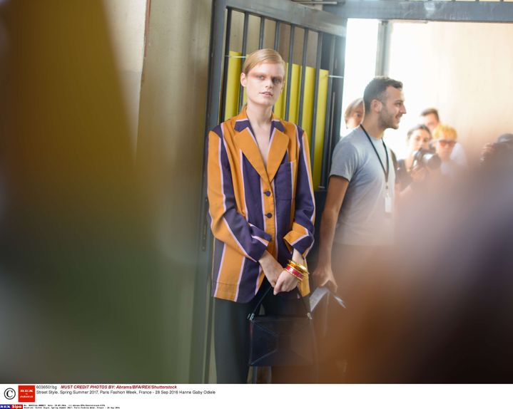 Hanne Gaby Oidele lors de la Fashion Week à Paris, le 28 septembre 2016. (ABRAMS/BFA/SHUTTERSTOCK/SIPA)