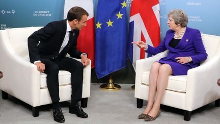 Theresa May en visite à Brégançon