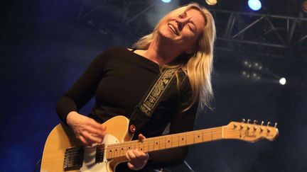 Joanne Shaw Taylor en concert à Londres en avril 2016
 (Keith Mayhew/Landma/NEWSCOM/SIPA)