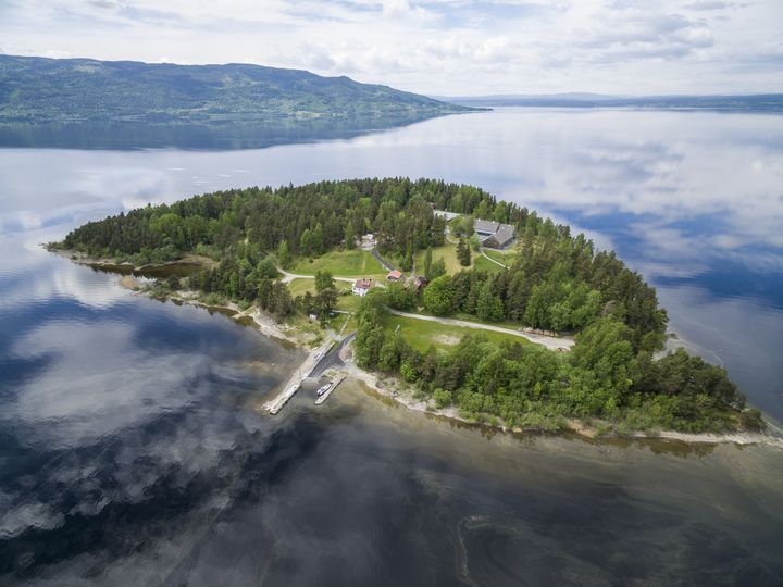 L'île norvégienne d'Utøya, le 22 juillet 2011. (MEEK, TORE / NTB SCANPIX MAG / AFP)