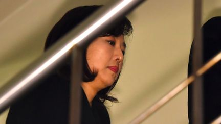 L'ex-ministre de la Culture coréenne Cho Yoon-Sun, mise en cause pour une affaire de liste noire d'artistes, arrive au tribunal à Séoul
 (Jung Yeon-Je / AFP)