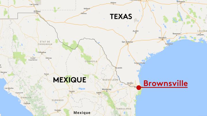 Brownsville au Texas (GOOGLE MAPS / FRANCEINFO / STEPHANIE BERLU)