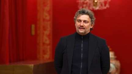 Le ténor allemand Jonas Kaufmann le 14 janvier 2021 à Madrid, lors de sa prestation au Théâtre royal (CHEMA MOYA / EFE / MaxPPP)