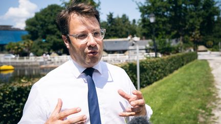 Loïg Chesnais-Girard, le président socialiste de la région Bretagne, le 25 juin 2020. (VALENTIN BELLEVILLE / RADIO FRANCE)