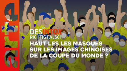 Désintox. Non, la Chine n'a pas ajouté des masques sur les images des matchs de la coupe du monde (ARTE/2P2L)