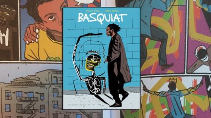 La couverture de la biographie dessinée "Basquiat" sur le peintre new-yorkais, de Julian Voloj et Soren Mosdal, sorti en France le 5 février 2020 aux éditions Soleil. (JULIAN VOLOJ - SOREN MOSDAL (COURTESY EDITION SOLEIL PROD))