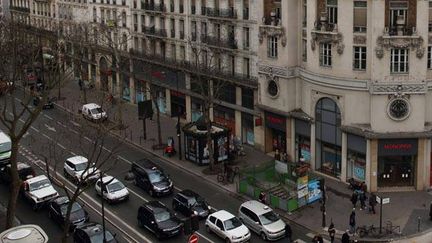 &nbsp; (L'accident s'est produit Boulevard Sebastopol à Paris © REUTERS/Philippe Wokjazer)