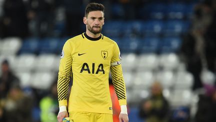 Hugo Lloris&nbsp;et Tottenham affronteront Rennes en Ligue Conference. (OLI SCARFF / AFP)