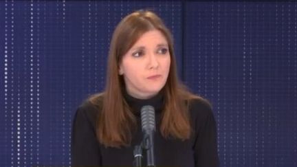 Aurore Bergé (LREM) sur franceinfo vendredi 29 janvier 2021. (FRANCEINFO / RADIOFRANCE)