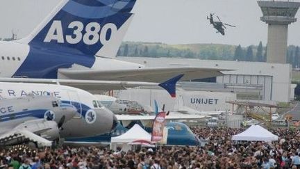 L'Airbus 380 au salon du Bourget en 2009. (PIERRE VERDY / AFP)