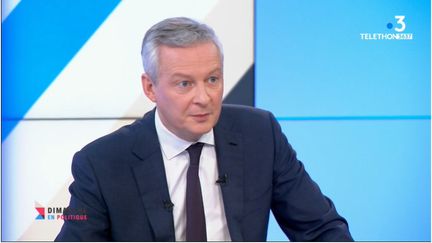 Bruno Le Maire, 8 décembre 2019 (CAPTURE D'ECRAN "DIMANCHE EN POLITIQUE" / FRANCE 3)