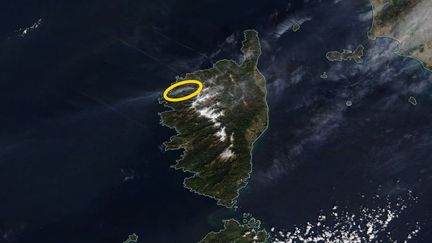 Capture d'écran d'une image prise par un satellite de la Nasa, le 24 février 2019. (NASA WORLDVIEW / FRANCEINFO)