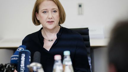 German Family Minister Lisa Paus, in Berlin, October 18, 2023. (FELIX ZAHN / PHOTOTHEK / AFP)