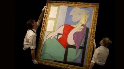 "Femme assise près d'une fenêtre" de Picasso, chez Sotheby's à. Londres le 31 janvier 2013
 (Mark Thomas / Rex Featu/REX/SIPA)