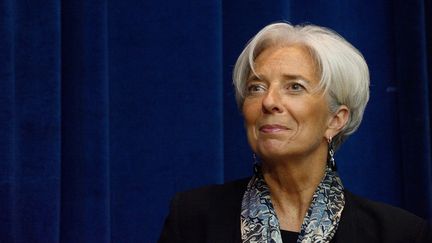 La directrice g&eacute;n&eacute;rale du FMI, Christine Lagarde, &agrave; Washington, le 20 avril 2012. (NICHOLAS KAMM / AFP)