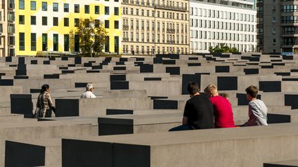 Le site du mémorial de l'Holocauste à Berlin (Allemagne), le 6 septembre 2020. (J-F ROLLINGER / ONLY WORLD / AFP)