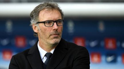 L'ex-entraîneur du PSG, Laurent Blanc, lors du match PSG-Rennes le 29 avril 2016 au Parc des princes, à Paris.&nbsp; (FRANCK FIFE / AFP)